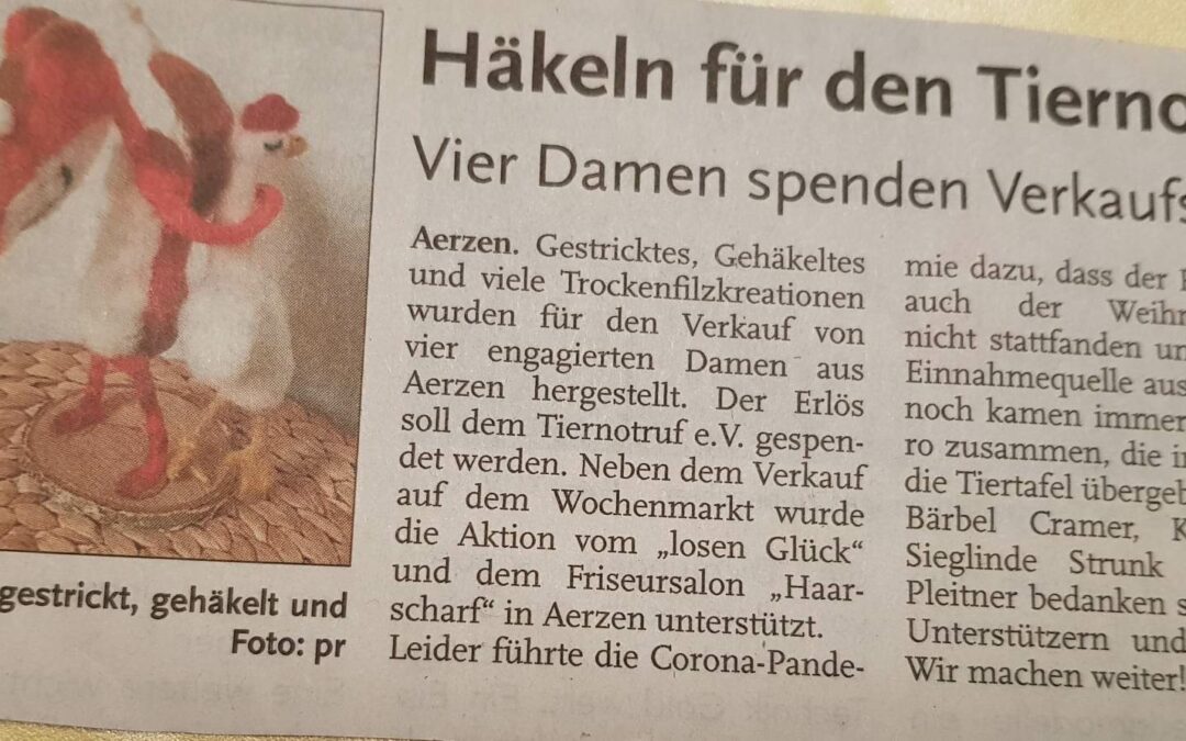 Häkeln für den Tiernotruf