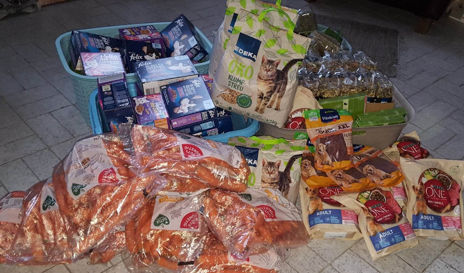 Pfandbon-Spenden von Edeka Peters für die Tiertafel